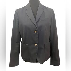 Gap Academy Blazer, Navy Blue Oxford with tortoise buttons, size 12 petite